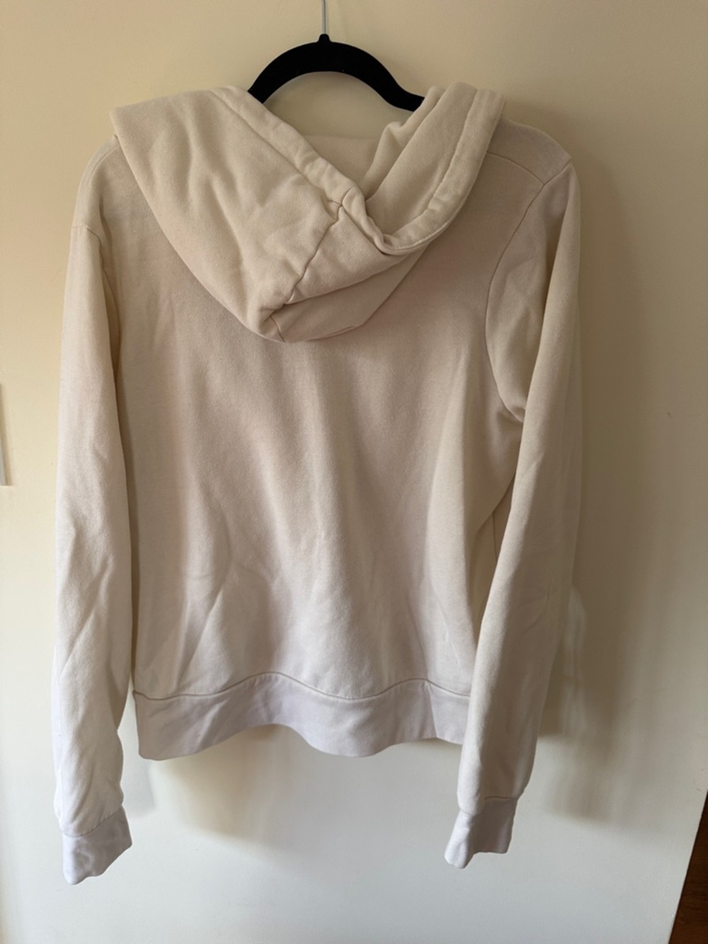 Aviator Nation Cream Zip Hoodie with Yellow, Orange, Red, Pink & Blue Stripes - Picture 7 of 8